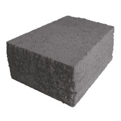 Rustico Wall Block - 4” x 7 1/2 ” x 5 3/4” - Charcoal Finish
