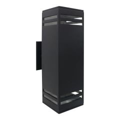 Outdoor Light Wall – Maorra – Black - 12.99" x 12.5" x 5.9"