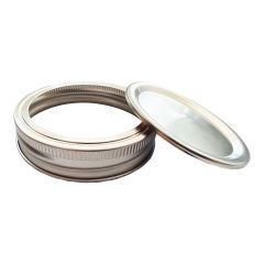 Couvercles pour pots Mason 2 pièces, ouverture régulière, diamètre de 70 mm, 12/pqt