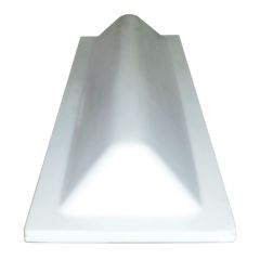 Dock Bumper, Flat, White, 18-in