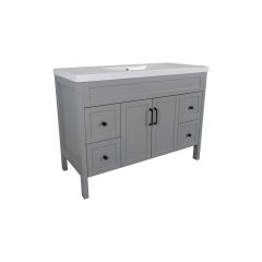 Meuble-lavabo Makala, 48", fini gris mat