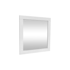 Makala Mirror - 28" X 30" - Matte White Finish