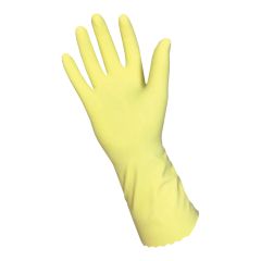 Cleaning Gloves – Lined Latex – Size S – Yellow