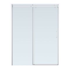 Sedna Frameless Sliding Shower Door - 48" x 78" - Chrome Finish