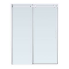 Sedna Frameless Sliding Shower Door - 60" x 78" - Chrome Finish