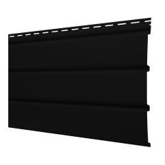 Atika Vinyl Soffit - T4 Plain - 150" x 12" - Black