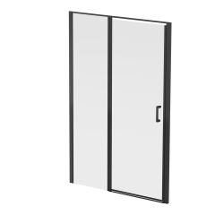 Pandora Shower Door – 48" –  Pivot – Matte Black Frame