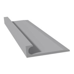 Bordure de finition carrée, aluminium, chrome