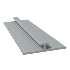 Moulure à joint plat, aluminium, chrome