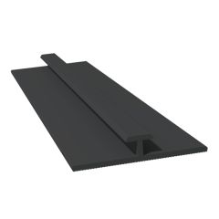 Moulure à joint plat, aluminium, noir mat