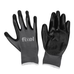 Gants de travail, paume en nitrile, grand ,10/pqt