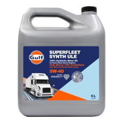 Huile moteur diesel 100% synthétique 5W-40, API CK-4, 5 L