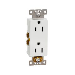 Tamper-Resistant Duplex Outlet - 15A - 125V - Matte White