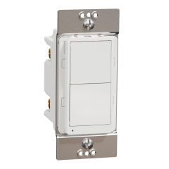 Interrupteur unipolaire, 15A, blanc mat
