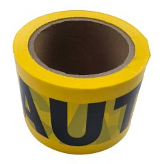 Flagging Tape - "CAUTION" - Plastic -3" x 300' - Yellow