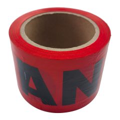 Flagging Tape - "DANGER" - Plastic - 3" x 300' - Red