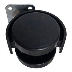 Roulette double avec frein, 1 5/8", capacité 35kg