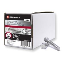 Lag Bolts - 5/16" x 2-1/2" - Stainless Steel - 50/Pkg