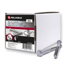 Lag Bolts - 5/16" x 4" - Stainless Steel - 25/Pkg