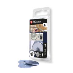 Rondelles pour vis à bois, 1", acier zingué, 4/pqt