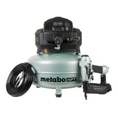 Compresseur 6 gallons, sans huile, cloueuse calibre 18