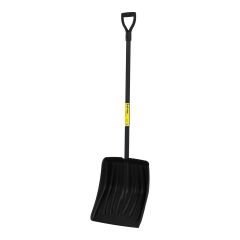 Snow Shovel - 13.9" Poly Blade - Steel Handle - D-Grip