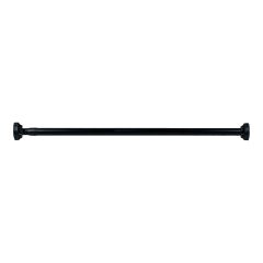 Tringle à rideau de douche, 39" à 70", acier inoxydable noir