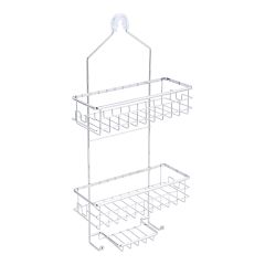 Panier de douche, acier inoxydable, 10" x 4,6" x 21,65", chrome