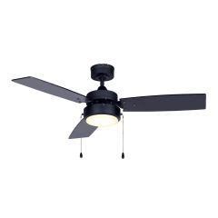 Ventilateur de plafond, 42", 7 vitesses, DEL 18 W, noir mat