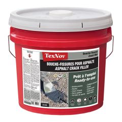 Bouche-fissures pour asphalte, acrylique 100 %, 8 kg, noir