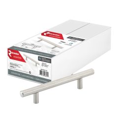 Poignées d’armoire en T, espacement 3 3/4", acier inoxydable, 8/pqt