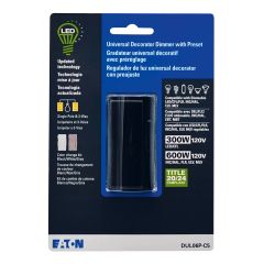 Universal LED Dimmer - Preset Feature - 3 Faceplates