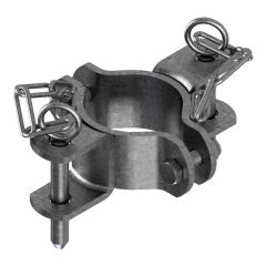 Bride de montage double pour poteau, 76 mm