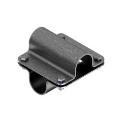 Bride solide pour tubes ronds 49 mm, angle droit