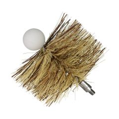 Brosse pour poêle à granules, embout 1/4" - 20 MT, 4"