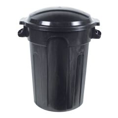 Poubelle, extérieure, résine, 80 l, noir
