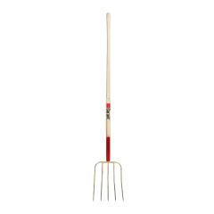 Hay Fork - 5 Teeth 13" - Forged Steel - Handle 54"