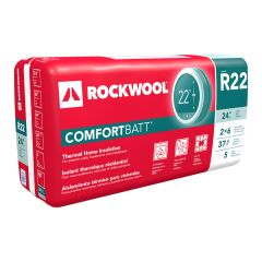 Isolant en laine de roche, R-22, 5,5" x 23" x 47"
