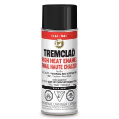 Peinture émail haute chaleur en aérosol, mat, noir, 340 g