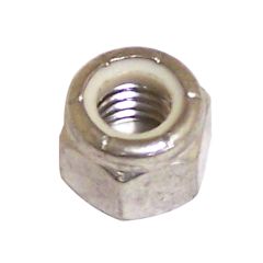 Écrou de blocage  hexagonal avec insertion de Nylon, acier inoxydable, 25/pqt, 3/8"