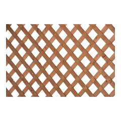 Brown Treated Wood Regular Lattice - 4' x 8'