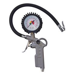 Pistolet gonfle-pneus avec manomètre