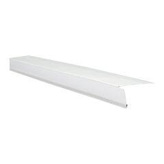 Solin de toit en aluminium, 2,5" x 10', blanc