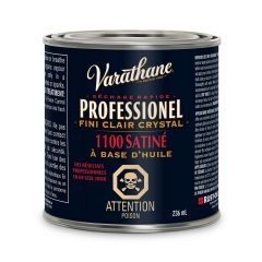 Vernis à base d’huile, clair satiné, 236 mL