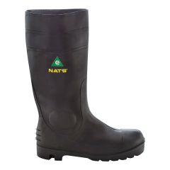 15" PVC Security Boots - Black - Size 10