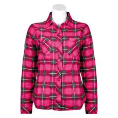Chemise à carreaux en flanelle pour femmes