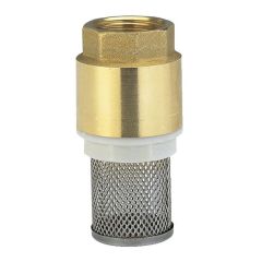 Clapet de pied, laiton, 1 1/4"