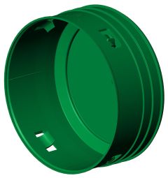 Bouchon extérieur à clip, 6", vert