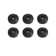 Rondelle, 13/32", noir, 6/pqt