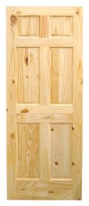 Porte à 6 panneaux, 1 3/8" x 30" x 80"
